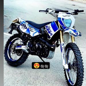 استیکر نیم ژله ایی  با لمینیت محافظتی موتور سیکلت فلات جدید