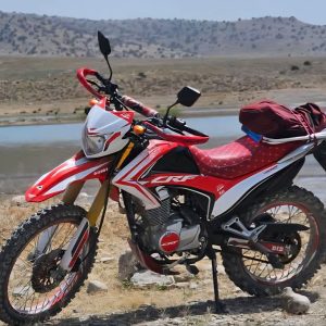 استیکر نیم ژله ایی موتور سیکلت پرواز فلات طرحcrf