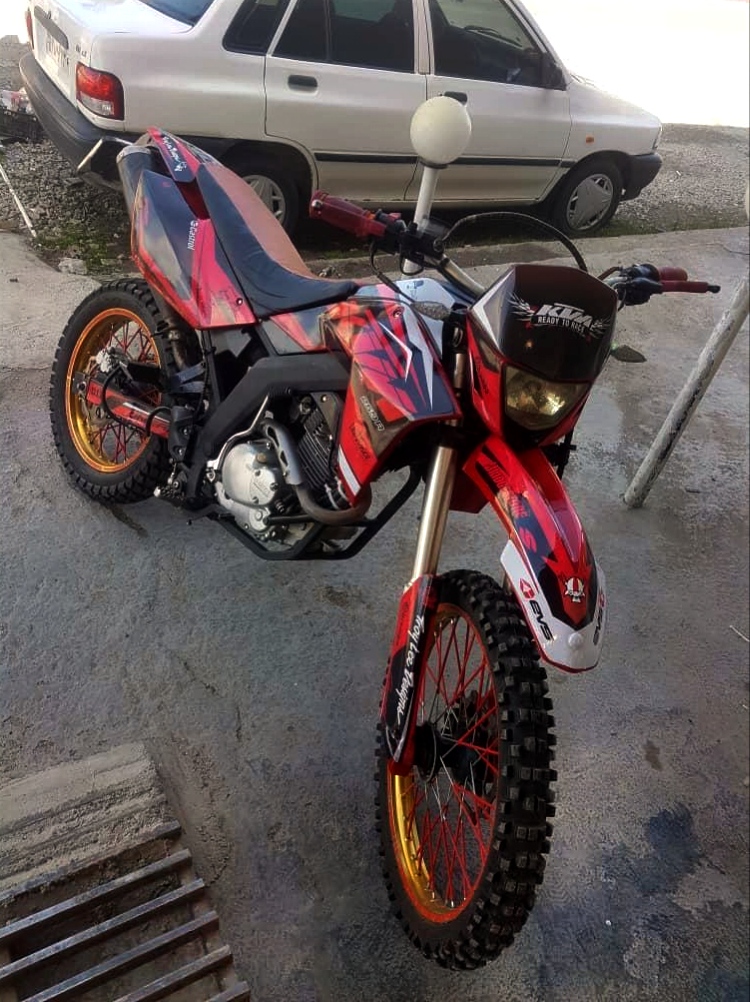 استیکر نیم ژله ایی موتور سیکلت کویر str با لمینیت محافظتی - Image 5